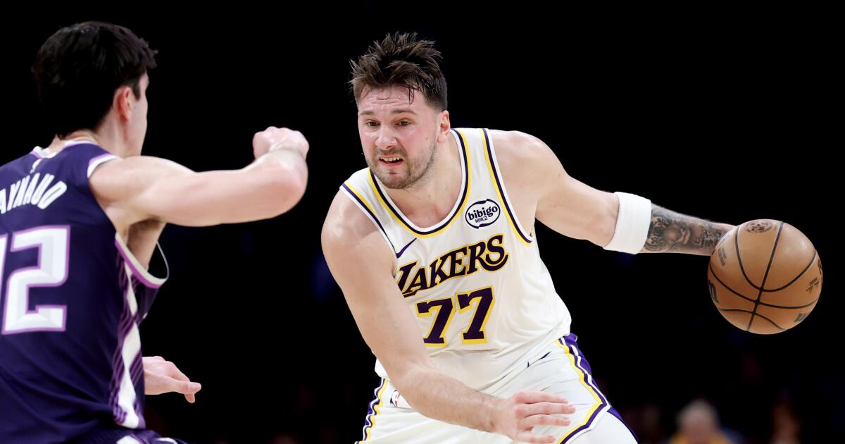 Luka Doncic and LeBron James lift Lakers to win over Kings