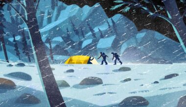 On night near Mt. Whitney, 5 hikers meet during a lightning storm