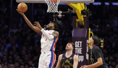 Lakers implode against Pistons, losing on LeBron James' birthday