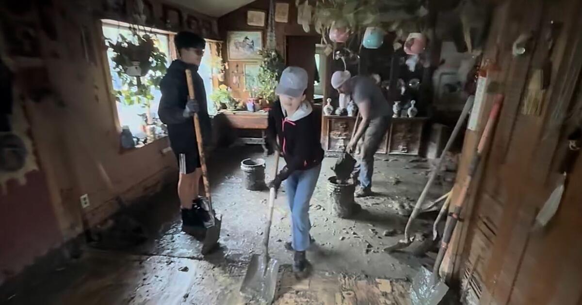 Some SoCal mountain residents are cut off, buried in mud after storm