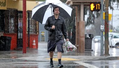 Southern Californians brave the elements for last-minute shopping: 'It feels Christmas-y'