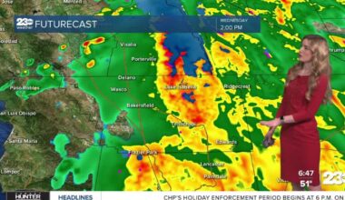 Gusty winds Tuesday with rain on its way for Christmas Eve