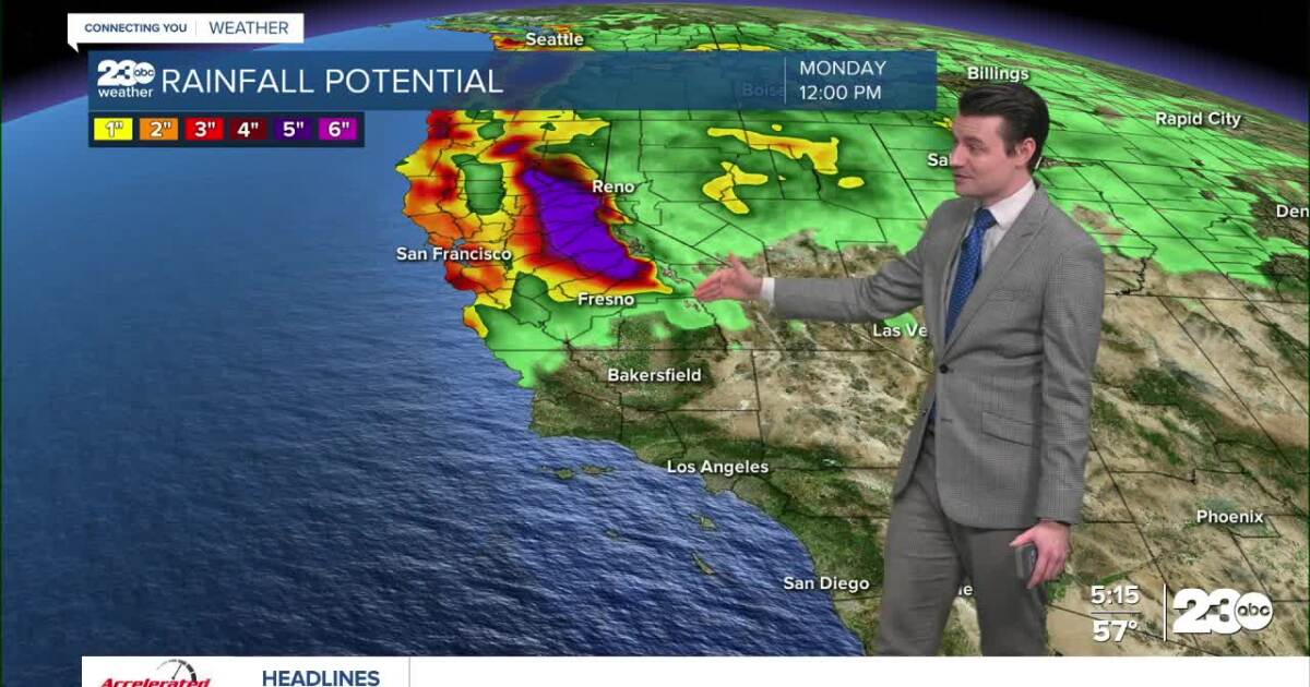 Heavy rain stays north this weekend, better chances next week