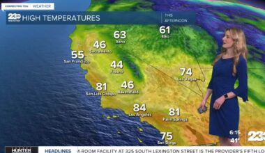 Foggy, cloudy and cool in the valley; major temp difference away from the clouds
