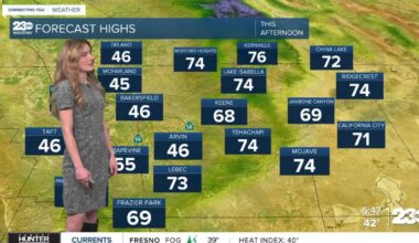 More fog on Friday in the valley, much warmer away from the central valley