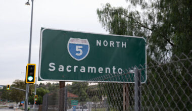 Traffic delays on the northbound side of Interstate 5 following a fatal collision on Tuesday morning Jan. 6, 2026. Katherine Quezada/The Signal