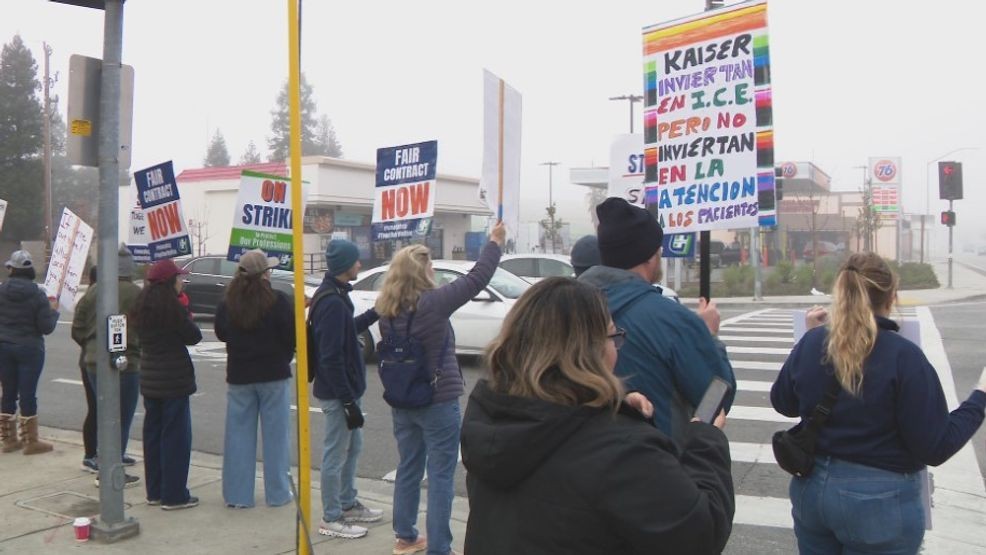 31,000 healthcare professionals represented by the United Nurses Associations of California and the Union of Healthcare Professionals join the picket lines against Kaiser Permanente. Kaiser says this open ended strike comes after their "generous" offer. KBAK/KBFX