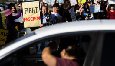 Over 1,000 OC Residents Protest Deportations on Trump’s Presidential Anniversary