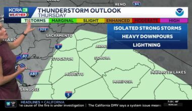 Northern California forecast for New Year's Day rain, weekend snow