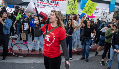 Anti-ICE protesters rally in Long Beach, condemn agents' killing of man in Minneapolis • Long Beach Post News
