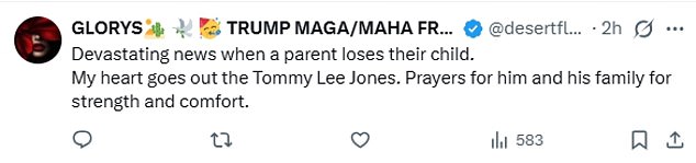 Several people took to social media to express their condolences to Tommy and his family following the news of Victoria's death