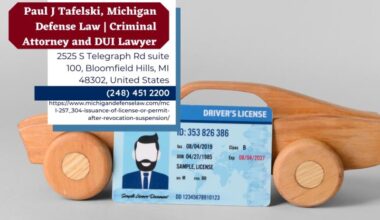 Oakland County License Restoration Lawyer Paul J. Tafelski