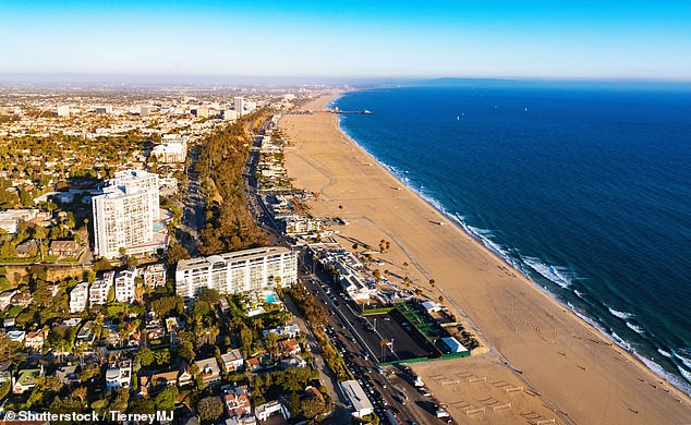 California is home to the most billionaires out of any state. The beach in Santa Monica is pictured