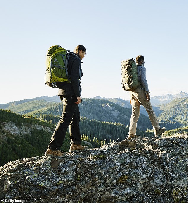 The person was pronounced dead at the scene and a second rescuer was flown in to assist with recovery operations. The identity of the deceased hiker and their companion has not been released. (Pictured: File photo of hikers)