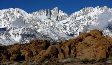 A hiker tragically died after climbing California's Mount Whitney (pictured) all alone after their friend decided to turn back over treacherous conditions