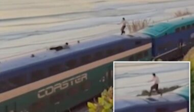 Teens arrested after viral California train surfing video