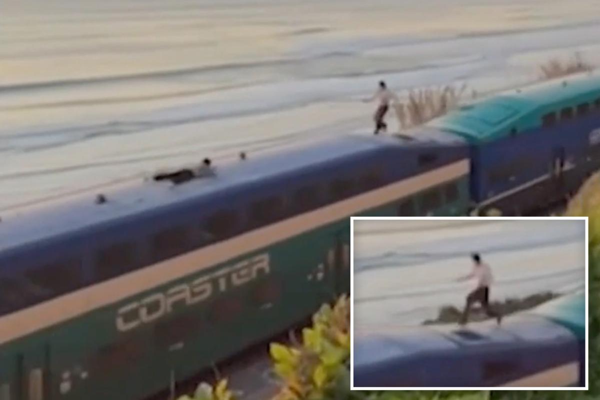 Teens arrested after viral California train surfing video