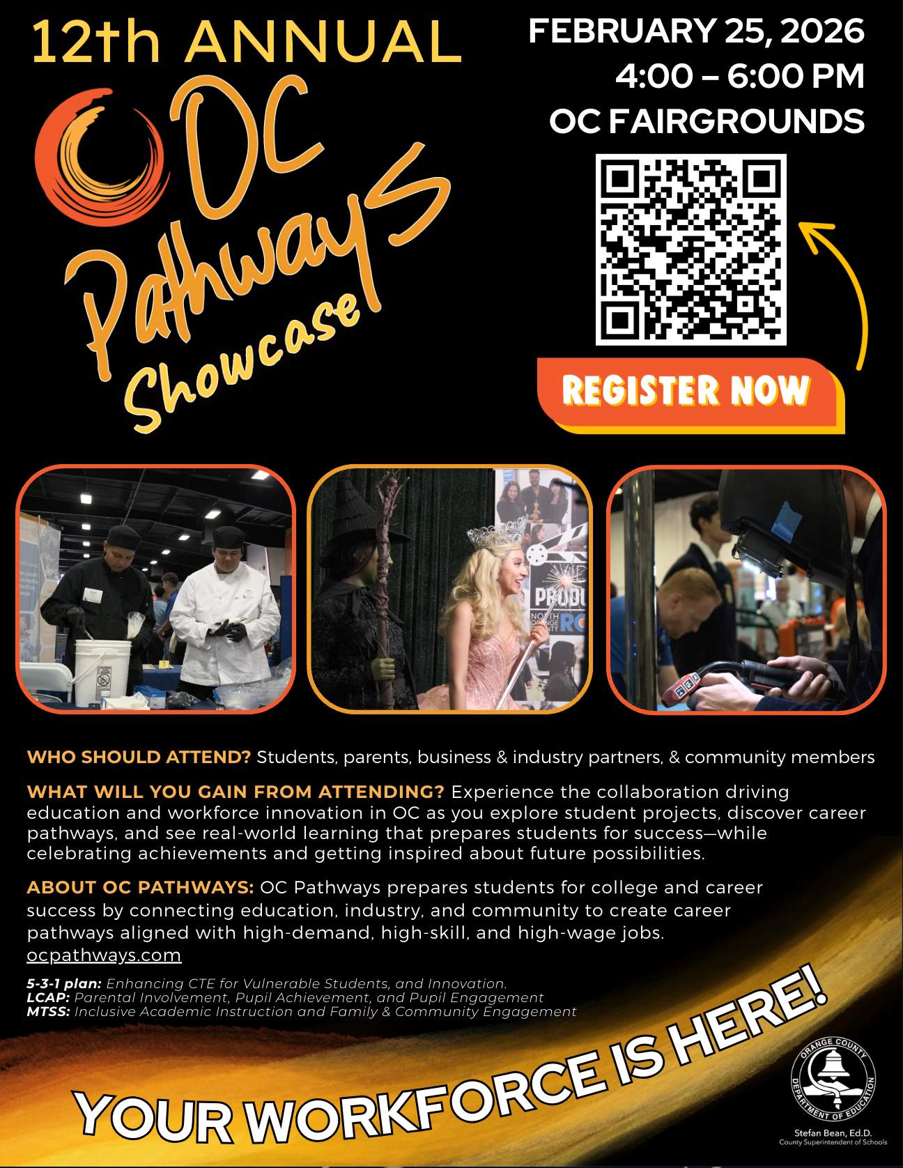 12th annual OC Pathways Showcase flyer