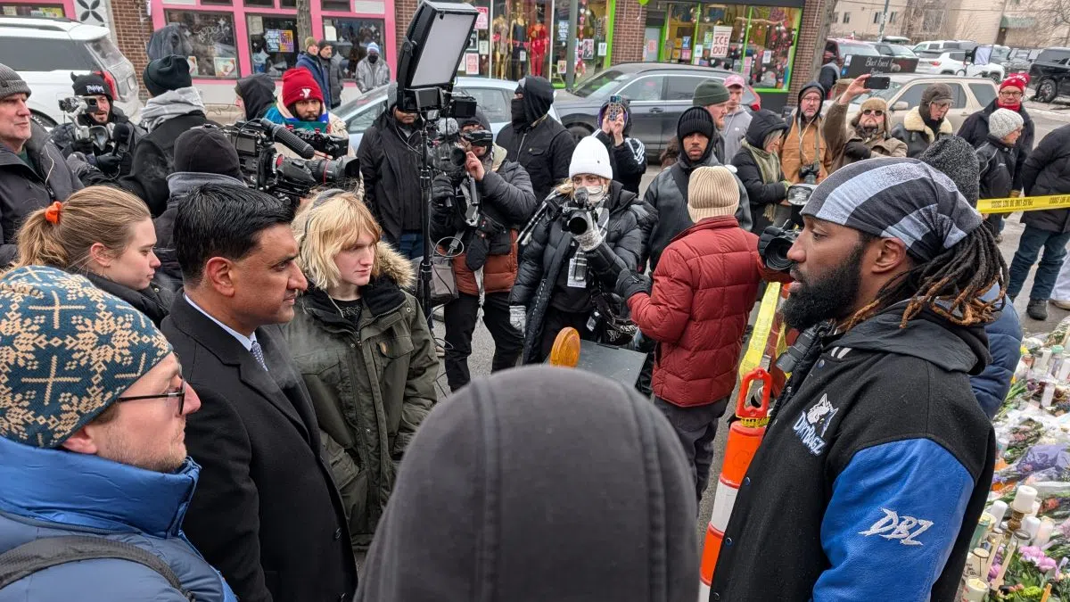 California Congressman visits with KFGO News at the scene of deadly shooting in Minneapolis | The Mighty 790 KFGO