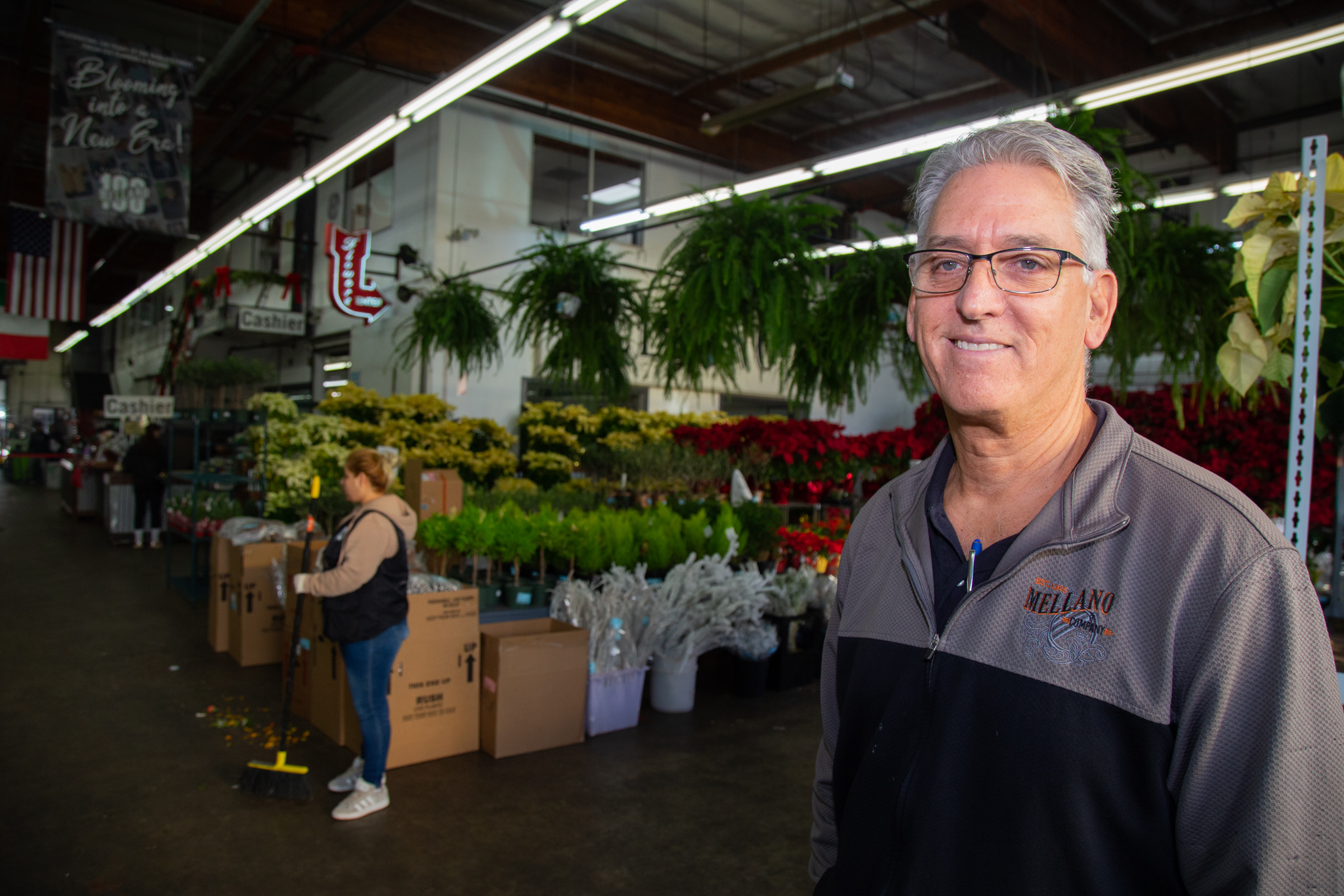 Bob Mellano, owner of Mellano & Company at the store...