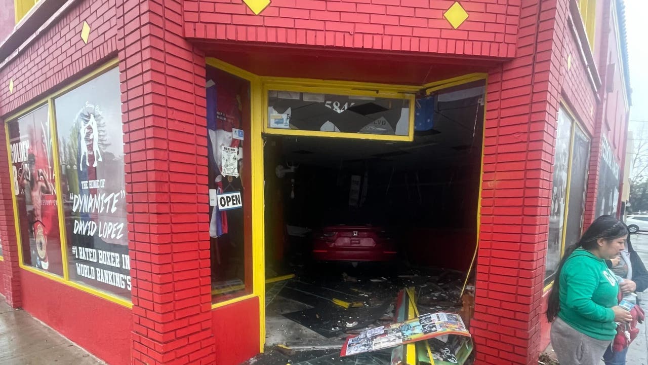 Car slams through doors of Oakland boxing club; investigation underway