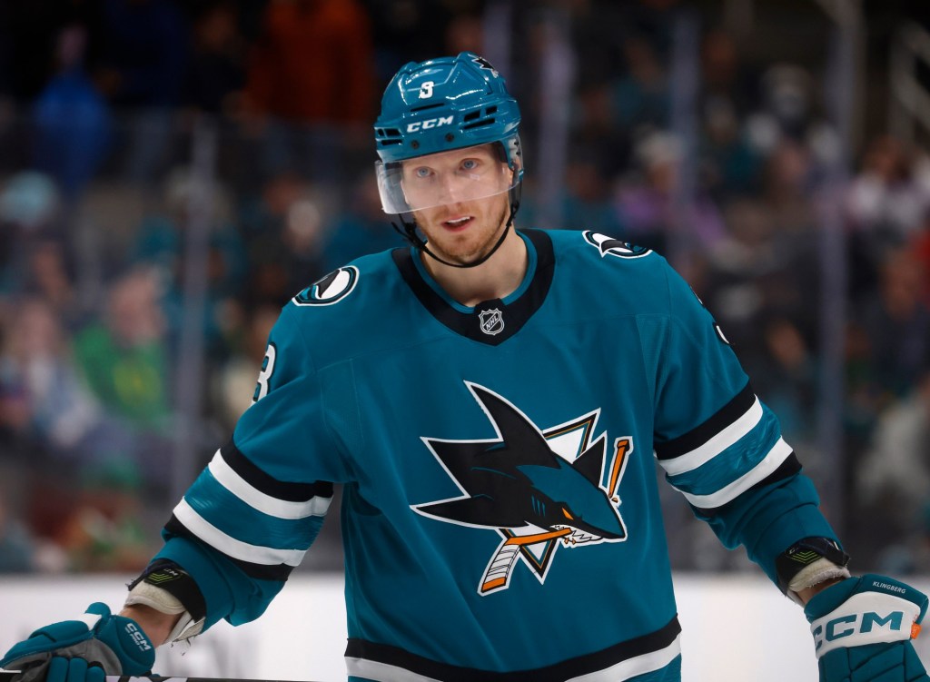 San Jose Sharks' John Klingberg doubtful to play vs. Tampa Bay Lightning