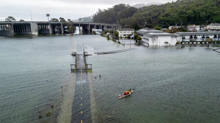From front, brothers Connor and Brett Cardinal, and friend Eli...
