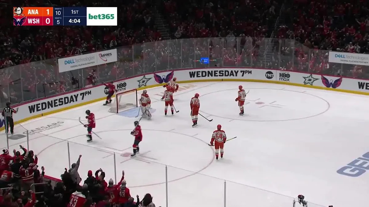 Justin Sourdif with a Goal vs. Anaheim Ducks