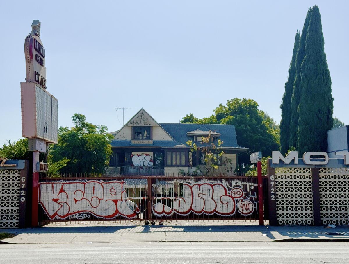 File photograph of the Hollywood Motel located on the 6700 block of Sunset Blvd in Hollywood. 