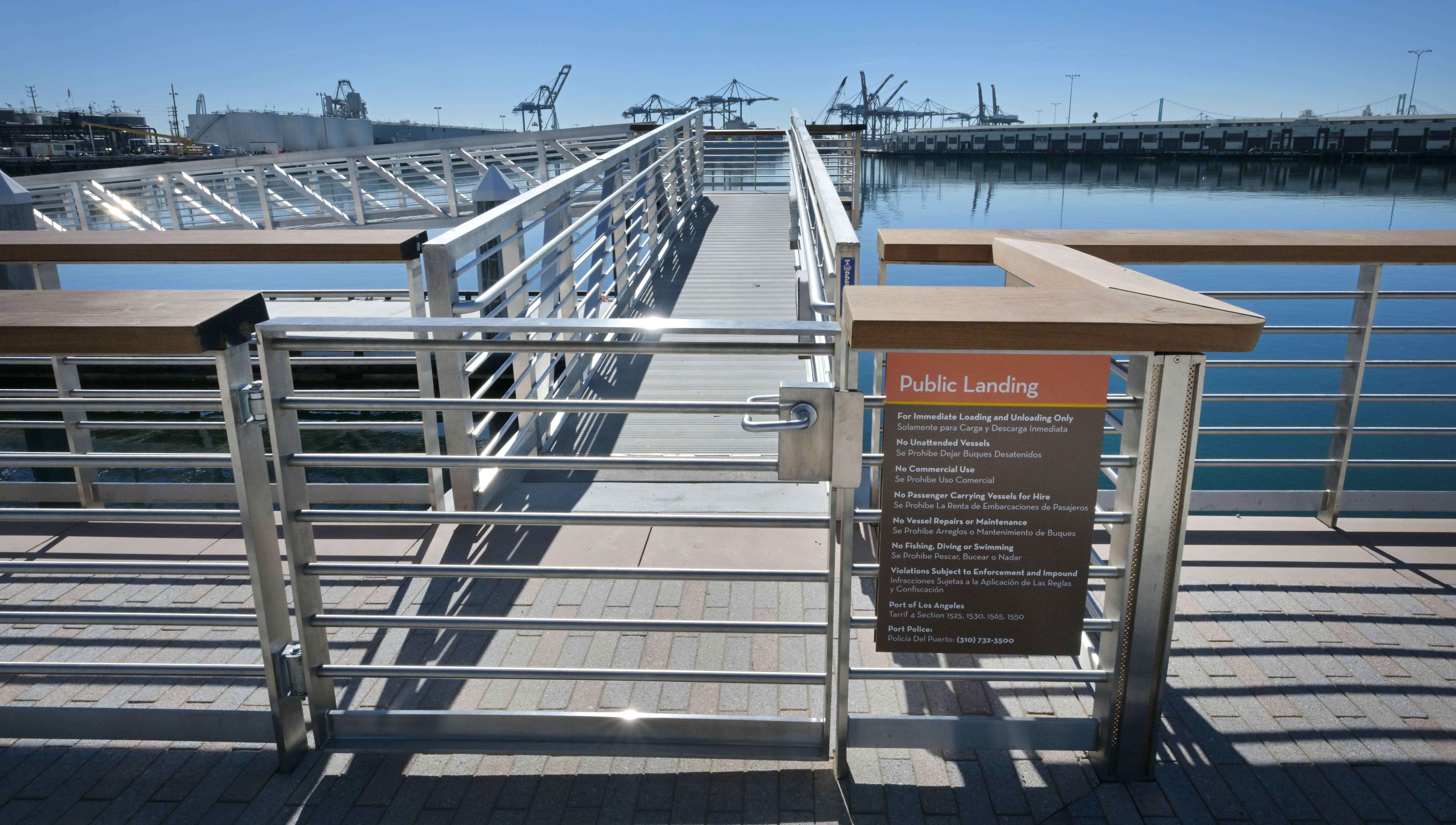 Wilmington Waterfront Promenade at the Port of Los Angeles is...