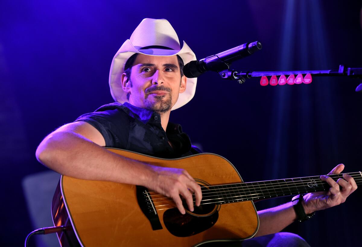 Brad Paisley performs onstage during iHeartCountry Live