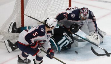 San Jose Sharks center Ty Dellandrea out with lower body injury