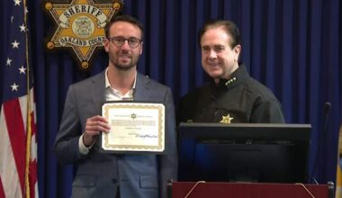 Oakland County man honored for life-saving rescue on Bush Lake in Holly