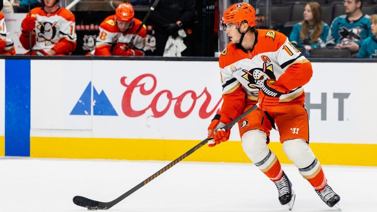 Ducks' Troy Terry misses 1st game of season with upper-body injury