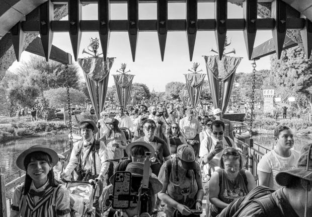 Visitors to Disneyland enter Sleeping Beauty castle￼ during the 70th anniversary Disneyland on July 17, 2025, ￼ in Anaheim, CA. ￼ (Photo by Jeff Gritchen, Orange County Register/SCNG)