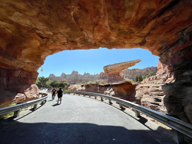 The passage from Pacific Wharf to Cars Land inside Disney California Adventure Park at the Disneyland Resort on Friday, Sept. 2, 2022, in Anaheim, CA. (Photo by Jeff Gritchen, Orange County Register/SCNG)