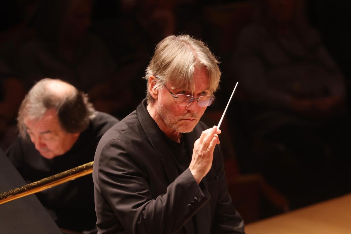 Esa-Pekka Salonen conducts the Los Angeles Philharmonic this weekend.