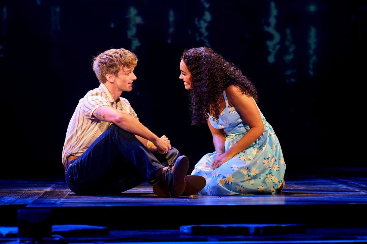 Chloe Cheers and Kyle Mangold in "The Notebook: The Musical" at the Hollywood Pantages.