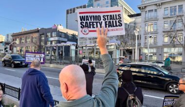 Lyft and Uber drivers protest Waymo robotaxis as California considers further regulations