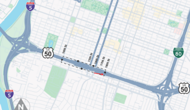 Sacramento's 16th Street on-ramp to Highway 50 closes