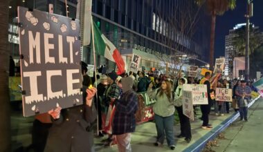 Hundreds converge on downtown Long Beach after fatal immigration shooting in Minneapolis – Press Telegram