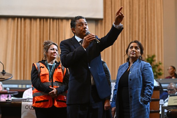 Oakland city council member district seven Ken Houston speaks during the 2025 Inauguration Ceremony held at Oakland City Hall in Oakland, Calif., on Monday, Jan. 6, 2025. (Jose Carlos Fajardo/Bay Area News Group)