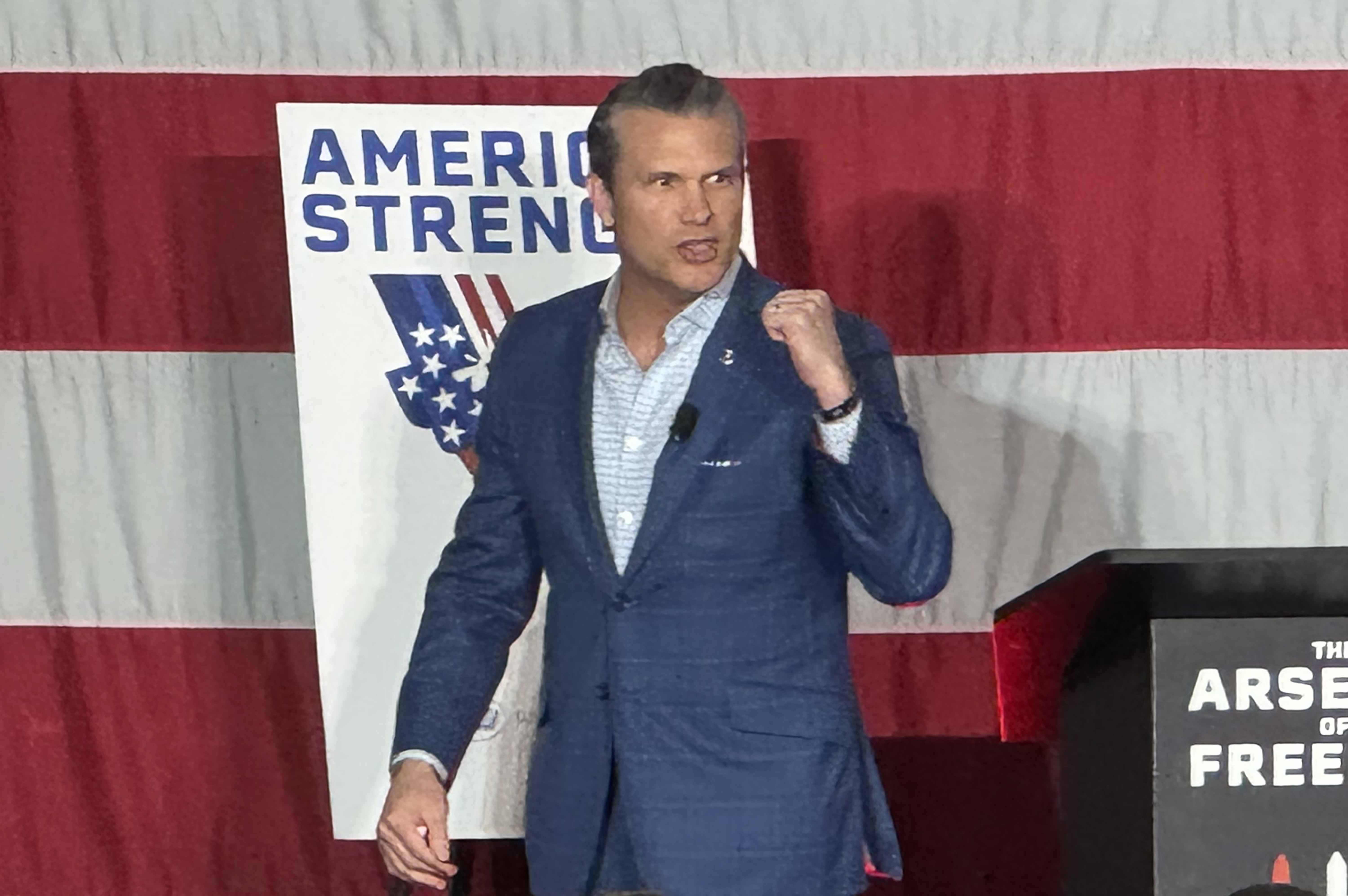 Defense Secretary Pete Hegseth speaks to nearly 200 Rocket Lab...