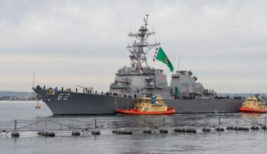 Destroyer USS Fitzgerald returns to San Diego after 7-month deployment