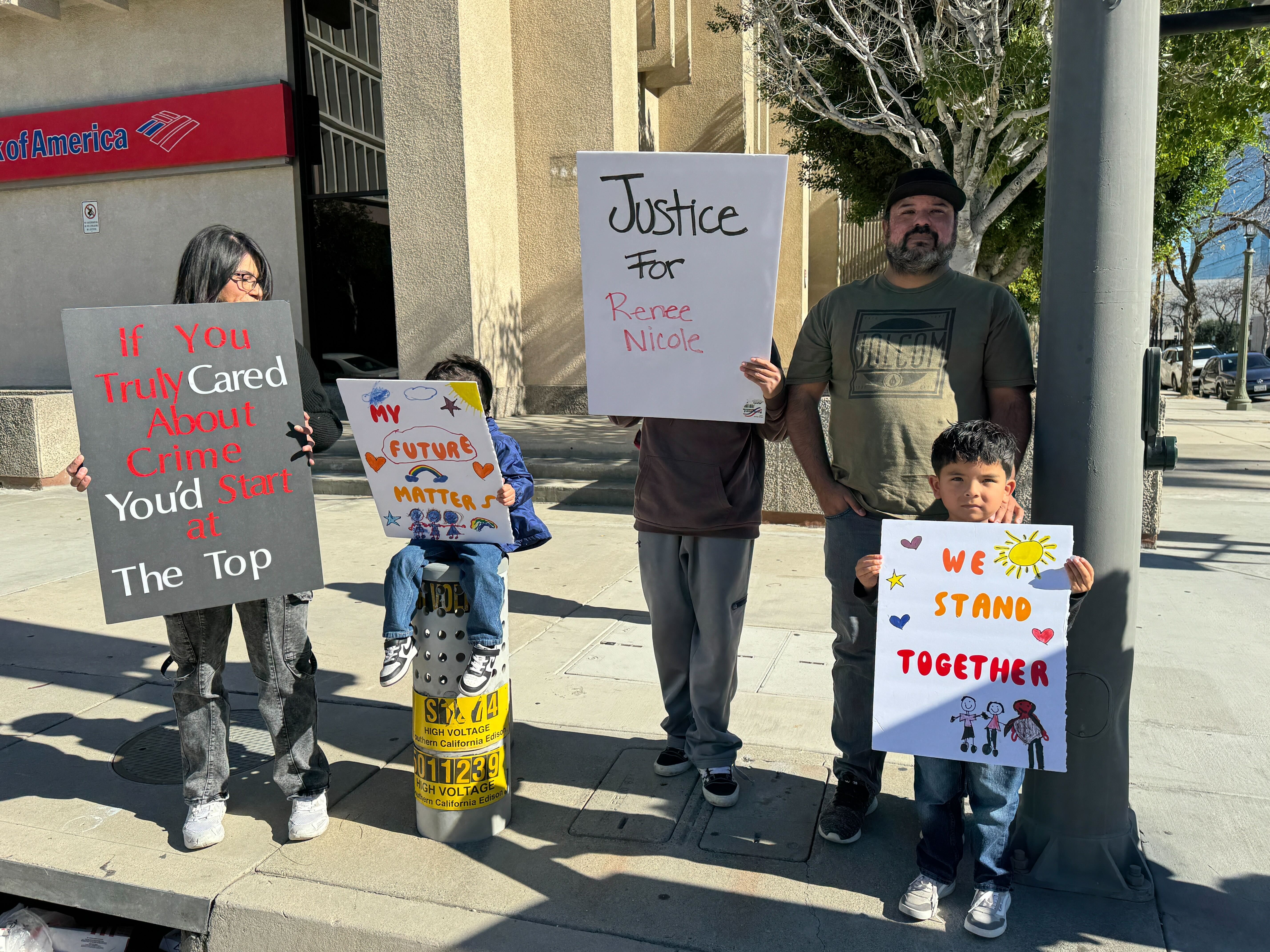 Beaumont residents, from left, Deysi Reyes, Domic, Jordan, Darin and...