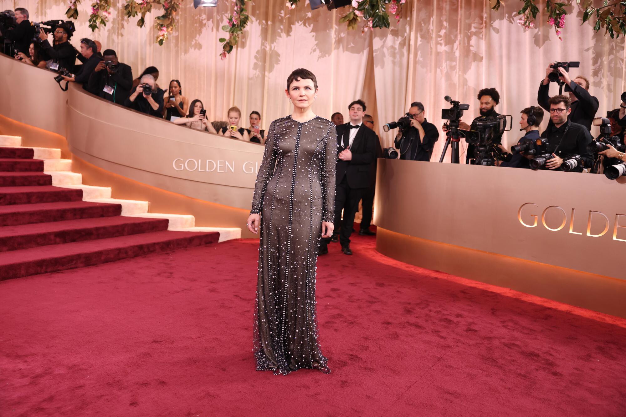 Ginnifer Goodwin poses on the red carpet. 