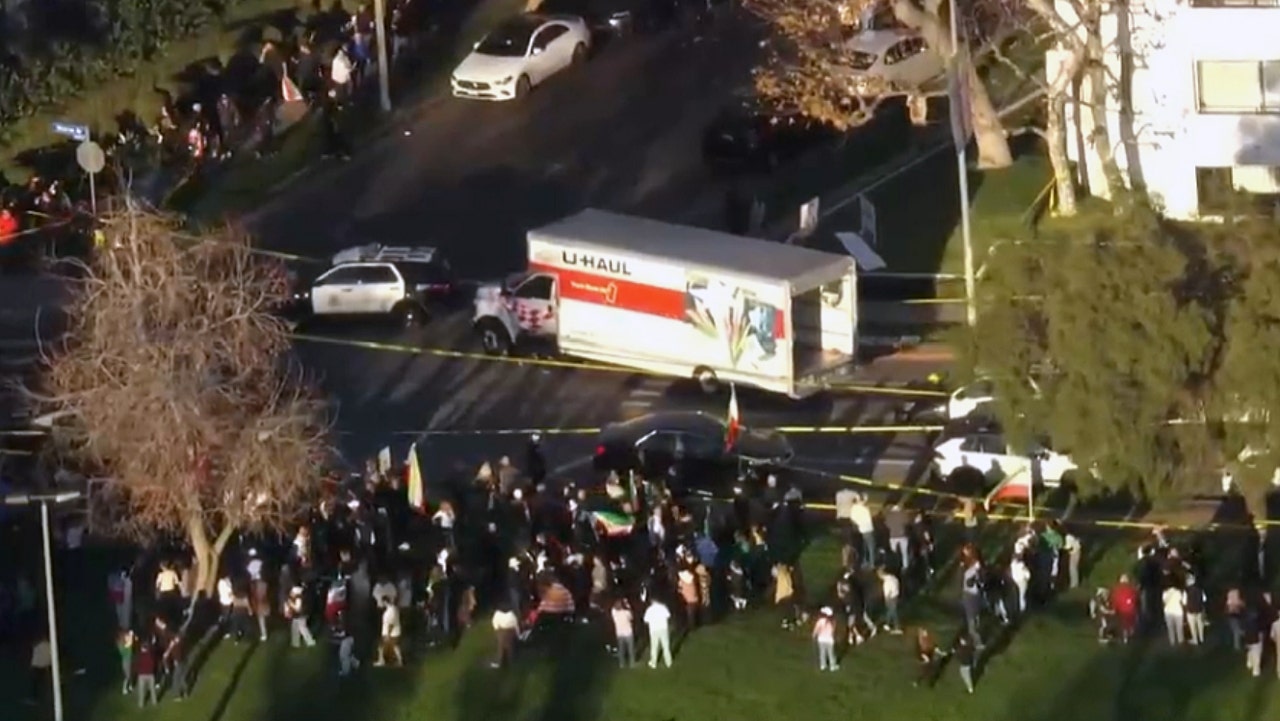 U-Haul truck driven into Iran protesters in Los Angeles