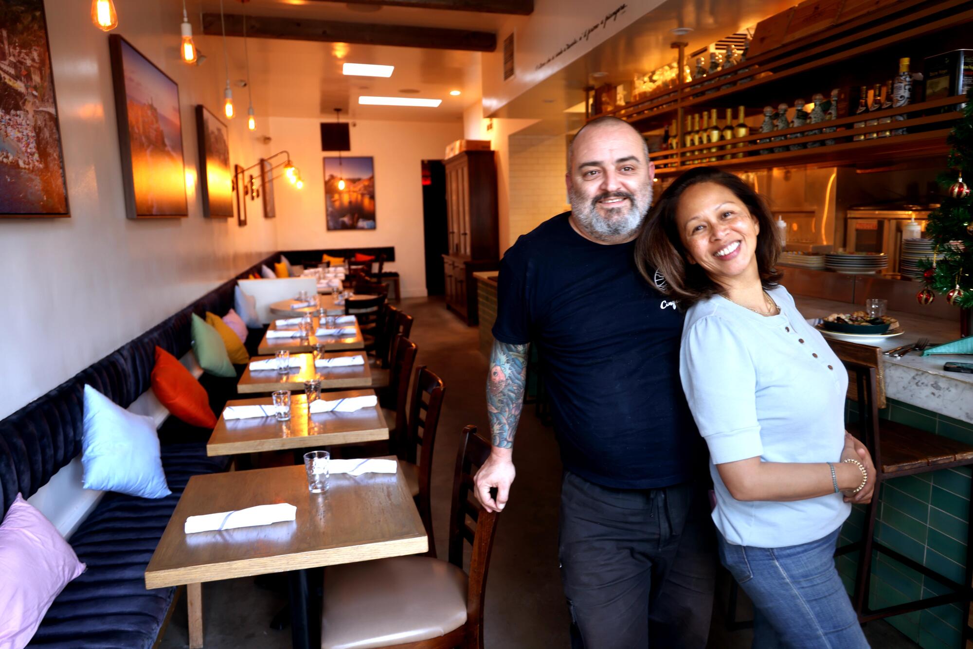 Cinque Terre West owners chef Gianba Vinzoni and his wife Marlo