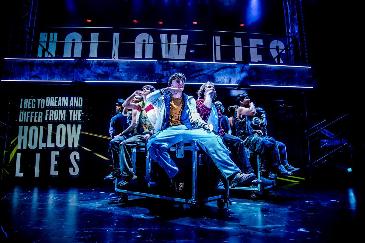 The cast of Green Day's "American Idiot" at the Mark Taper Forum. Produced in collaboration with Deaf West Theatre.