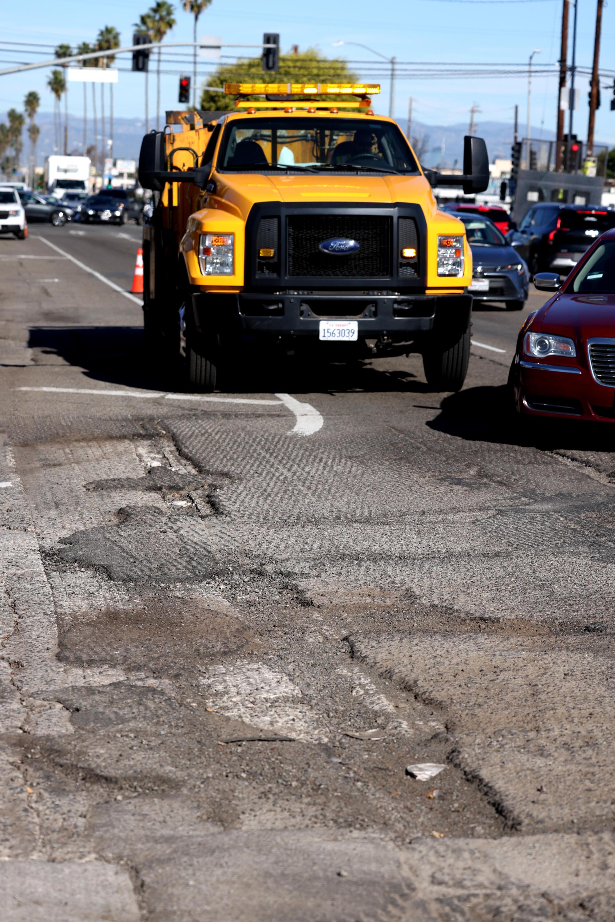 A Bureau of Street Services truck